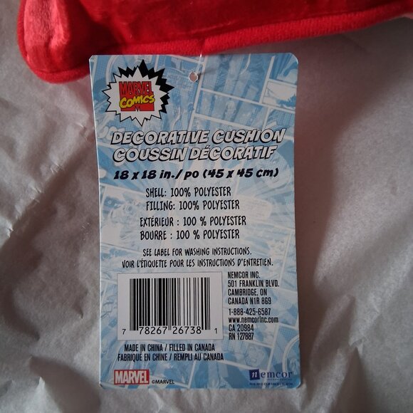 Marvel Comics Captain America 18" x 18" Decorative Cushion - Picture 4 of 6